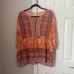 Floral Bohemian Women's Top - Multicolor